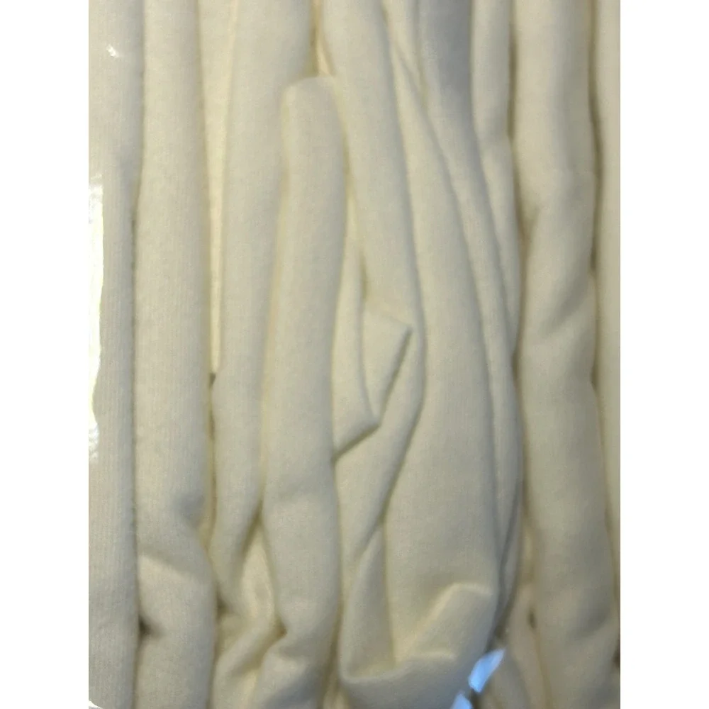 Cuddl Duds Twin Heavyweight Flannel Sheet Set Ivory 100% Cotton 3CUSFLSSSDTW